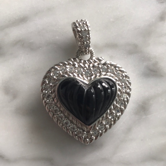 Judith Ripka SS Ribbed Onyx 🖤 Enhancer (NEW)